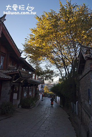 清晨的麗江大研古鎮