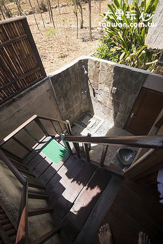 高級小屋Superior Hut露天浴室