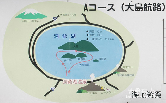 中島觀光遊覽船路線 中島觀光遊覽船路線