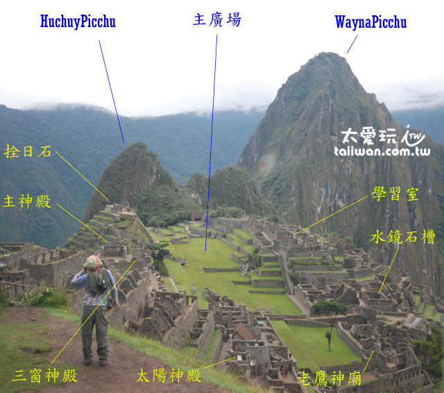 馬丘比丘遺跡配置(Machu Picchu) 馬丘比丘遺跡配置(Machu Picchu)