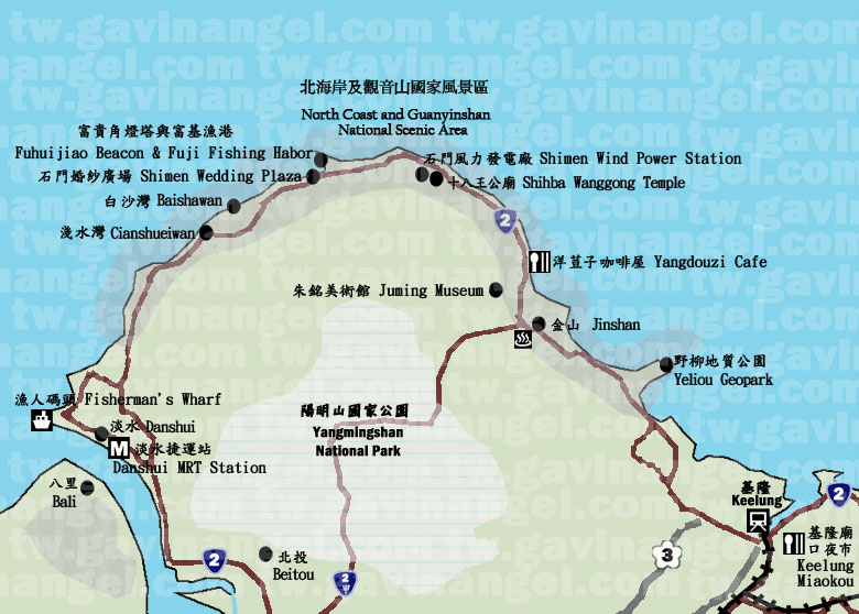 北海岸地圖 北海岸地圖