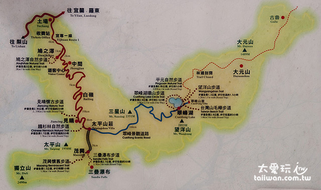 太平山森林遊樂區地圖